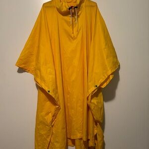Vintage Mountain Equipment Co-op Yellow Rain Poncho (Made in Canada)